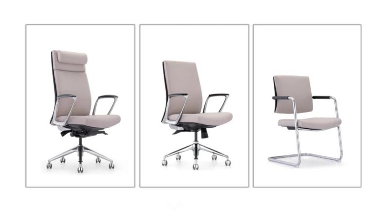 Zode Wholesale High Quality Luxury Ergonomic Aniline PU Leather Modern Computer Office Executive Chairs