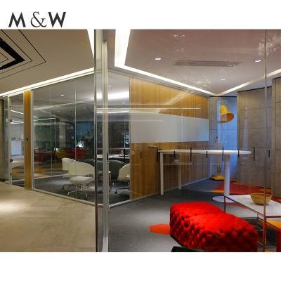 High Quality Glass Office Wall Full Height Double Designer Demountable Clear Price Aluminum Partition Glass Office Cubicle