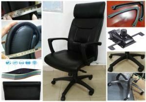 Classic PVC High Back Headrest Bench PU Foam Swivel Visitor Chair for Cinema Airport Supermarket Office Checkout Counter Seating