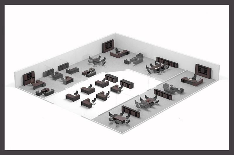 Latest Luxury Boss Manager Executive L Shaped Simple Office Table Design