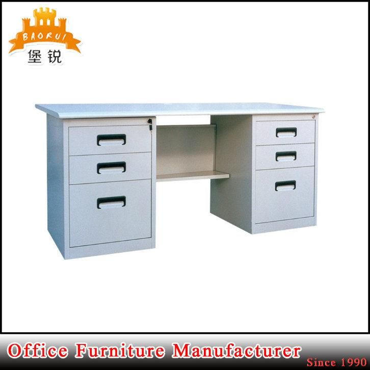 Metal Desk Steel Executive Double Pedestal Office Table