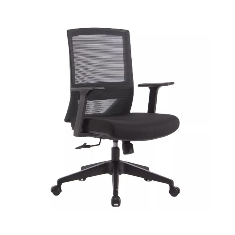 Ergonomic Office Breathable Computer MID-Back Black Staff Plastic Mesh Task Chair