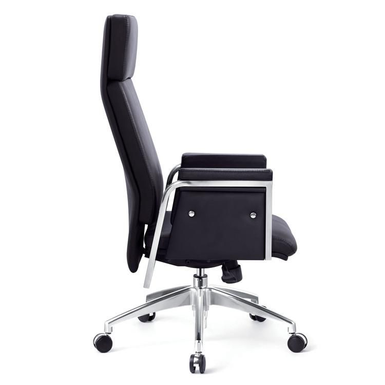 High Back Boss Chair with Top Grade Cow Leather Seating