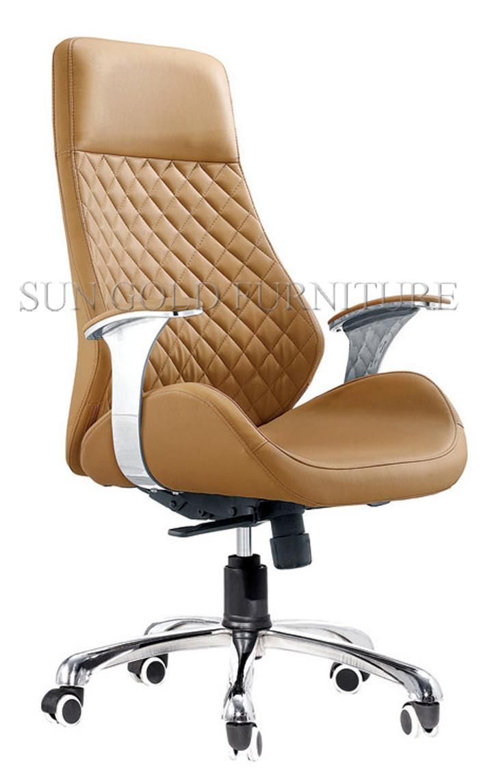 High Back Swivel Office Executive Chair Ergonomic Leather Office Chair with Back Support