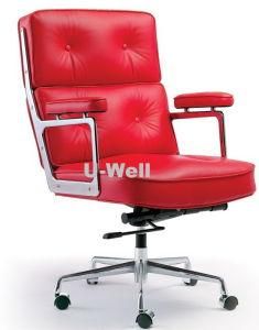 Big Back Aluminum Arm Charles Chair, Eames Leather Chair