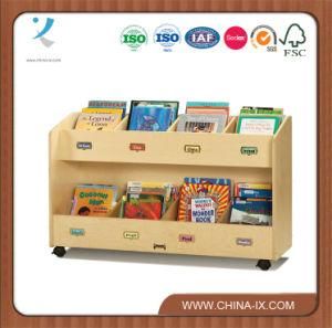 Childrens Book Storage Cart with Front-Facing Label Holders