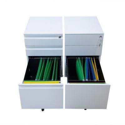 Assembly Package Portable Storage 3 Drawers Mobile Filing Cabinet