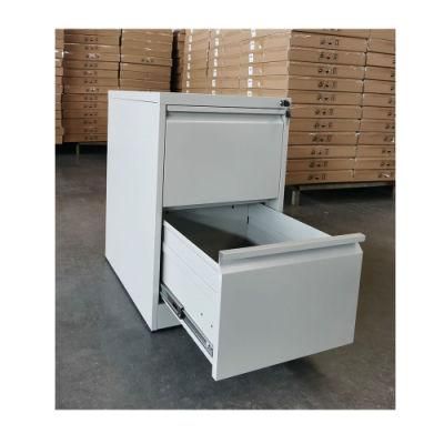 Fas-002-2D Knock Down Office Used Furniture Storage Two Drawer Metal Filing Cabinet