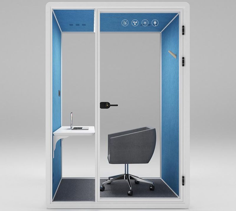 Privacy Phone Booth Indoor Soundproof Office Booth Work and Chat Sound Reduction Office Pod