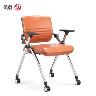 Seminar Chair Mobile Folding Training Chair with Wheels