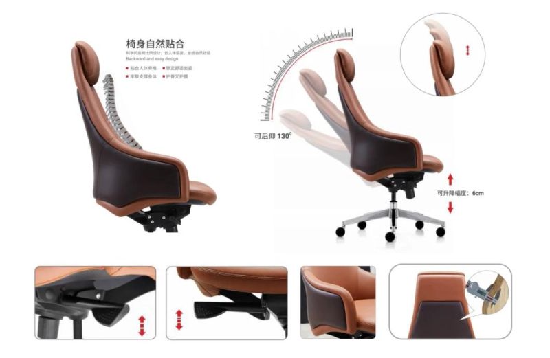 Zode High Quality Office Modern Big & Tall High Back Conference Executive Task Leather Computer Chair