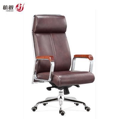 Comfortable Executive Desk Chair for President CEO Swivel Leather Office Chair
