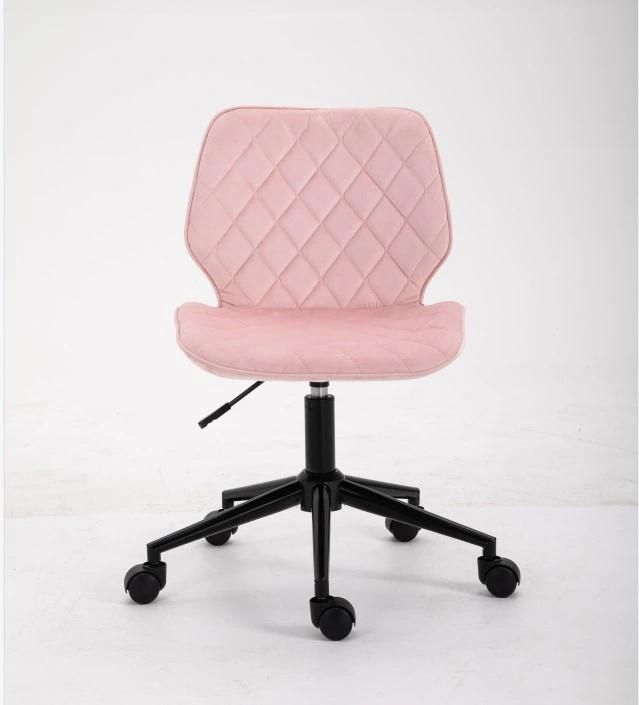 Fabric Office Bar Chair with Wheels Swivel Bar Staff Stool