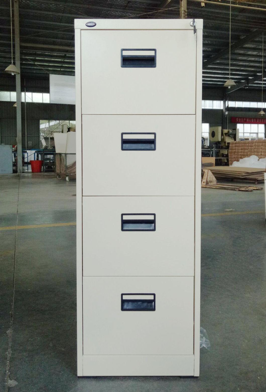 Office Use Office Metal Furniture 4 Drawers Vertical Steel Storage Filing Cabinet