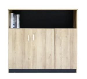 Small Office Furniture Modern Design Wooden Storage Cabinet with 3 Doors