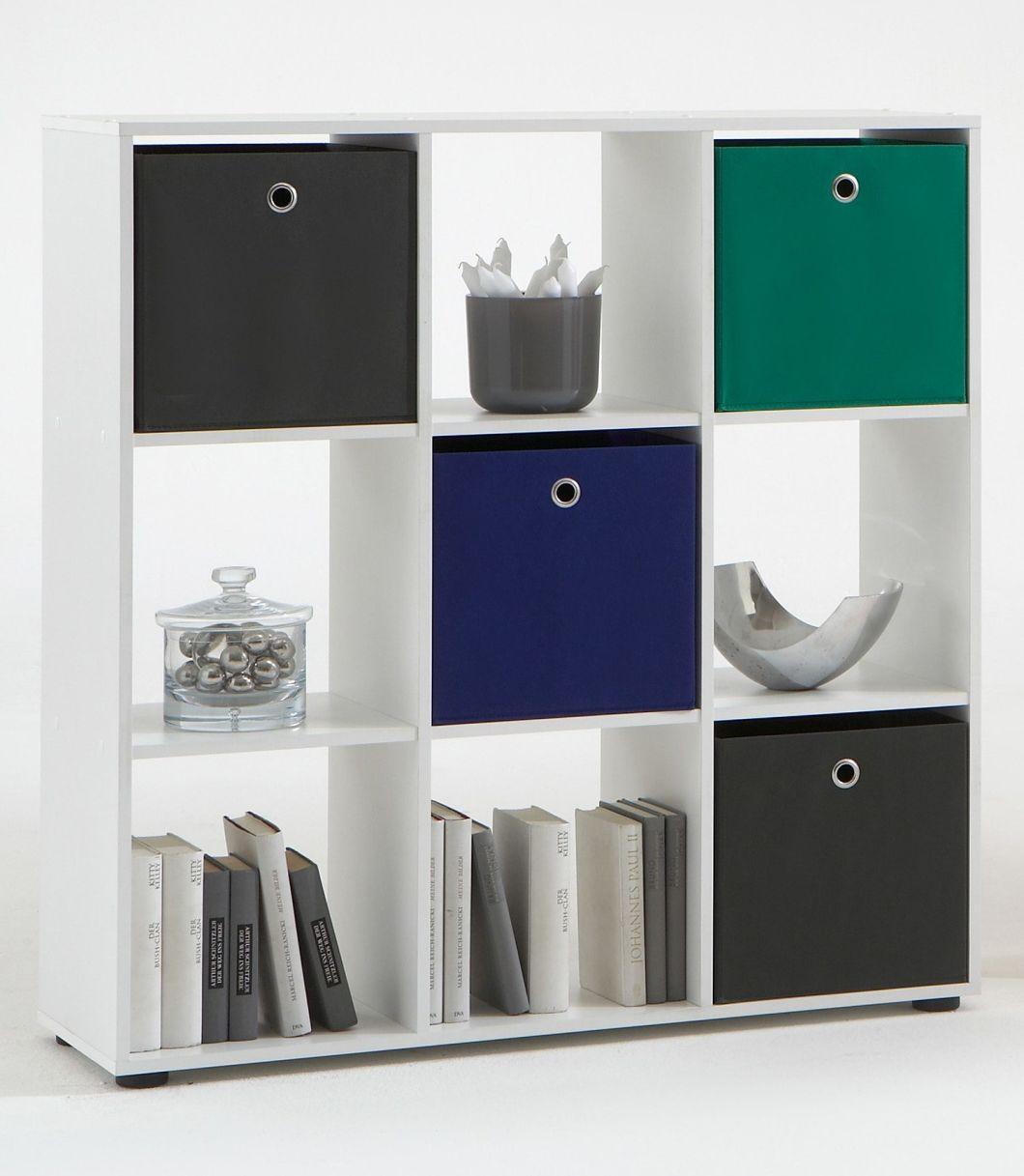 Saving Space Bookshelf Storage, White 2 Tiers Bookcase