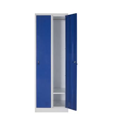 Staff Clothes Locker for Sale Dormitory Two Door Cabinet