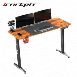 Icockpit Smart Sit Stand Desk Single Motors Electric Height Adjustable Gaming Desk