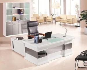 High Glossy Office Table Executive Table Glass Top Office Desk New Design Executive Desk Office
