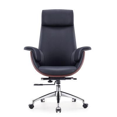 Best PU Faux Real Genuine High Back Ergonomic Leather Boss Executive Swivel Office Chair