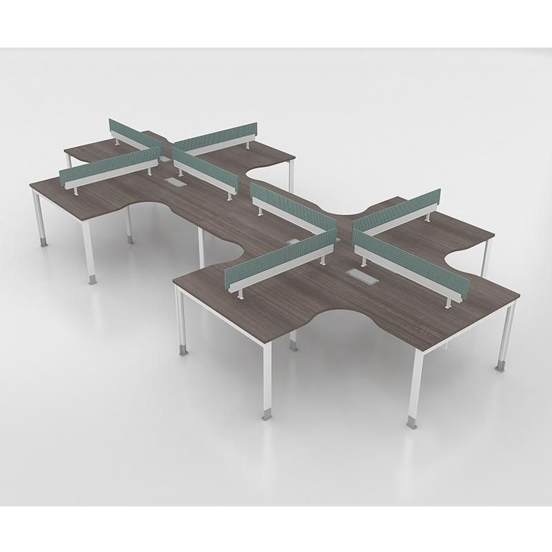 High Quality Modern Office Computer Desk 8 Person Office Workstations
