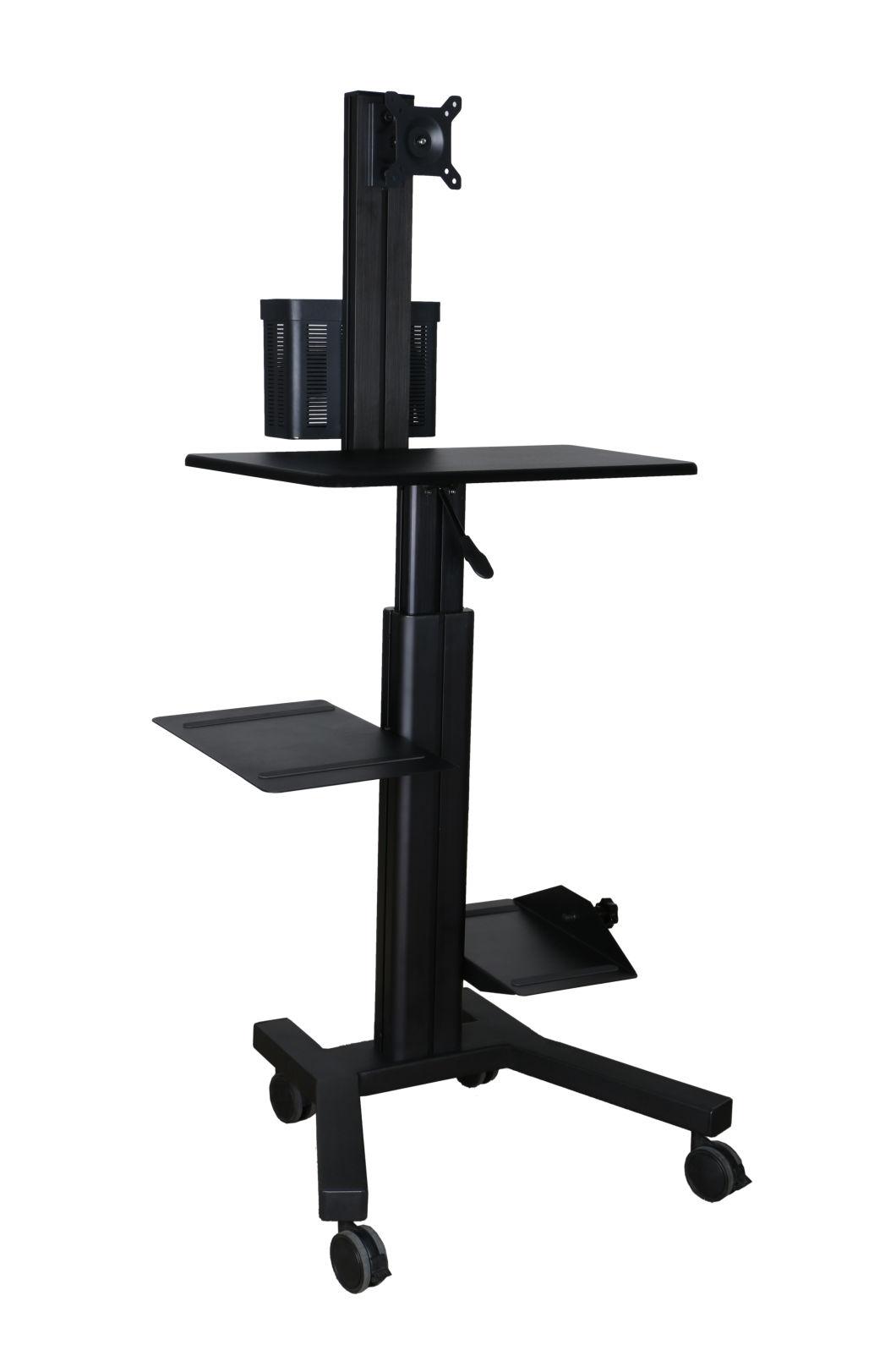 Hot Fashion Top Sale Mobile Computer Workstation with Power Rail