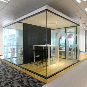 Australia Aluminum Frame Clear Glass Partition Wall Office Glass Partition