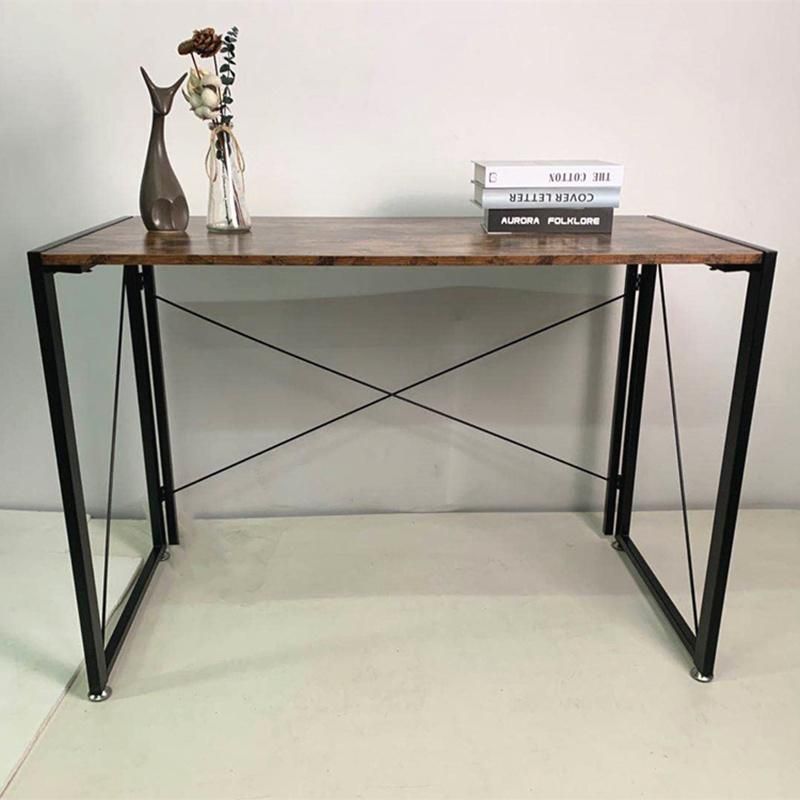 Modern Rustic Industrial Style Folding Computer Desk 0303