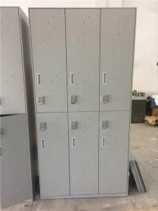 Metal Closet 6 Doors with Password Lock Locker for France Market