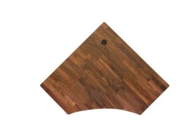 Solid Black Walnut Wood Grade a/B Nature Color Butcher Block Style Personal Office Table/Desk Top