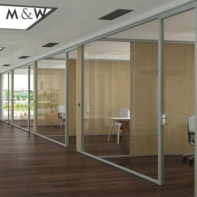 Morden Style Divider Full Height Demountable Glass Wall Office Partition