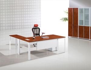 L Shape Office Executive Desk CEO Desk with Tt Aluminum Frame