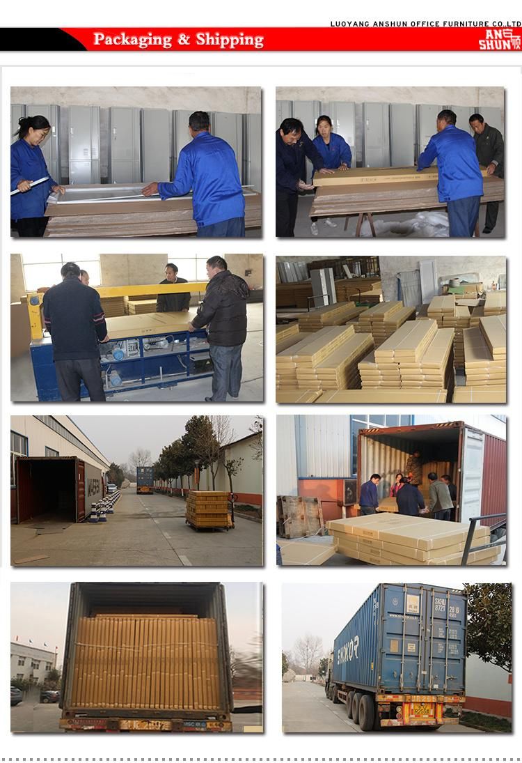 Luoyang Anshun Factory Sales Office Steel Storage Cabinet Furniture Swing Doors Steel Filing Cabinet