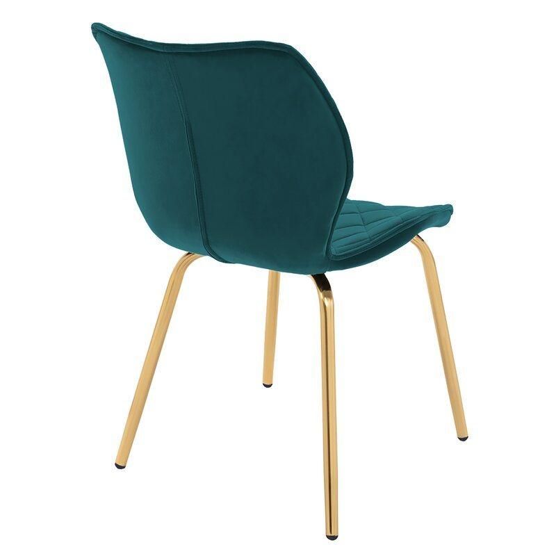 Comfortable Wood Frame Beauty Upholstered Dining Room Chair Lounge Living Room Leather Dining Chair