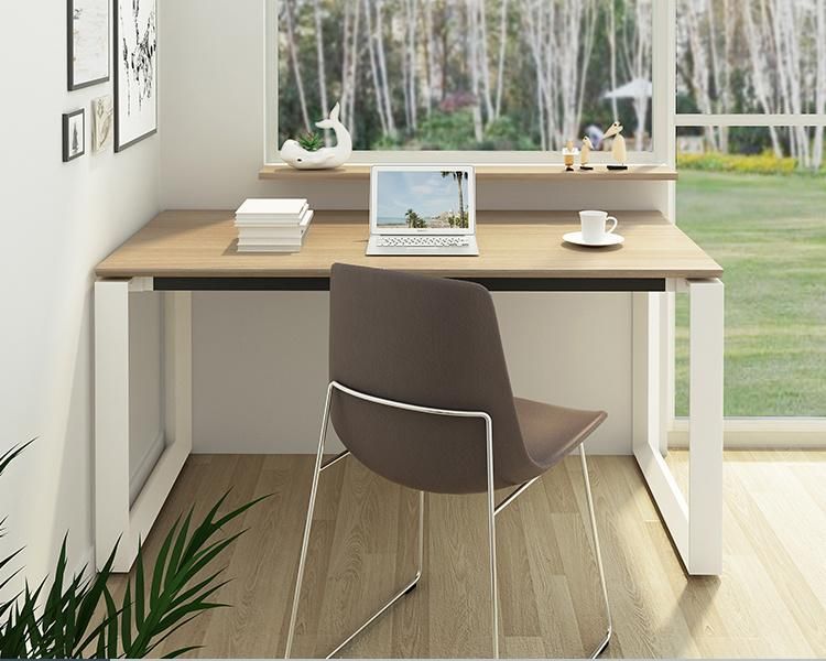 Most Popular Laminate Simple Home Computer Office Desk with Metal Frames