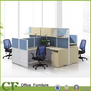 Sound Proof Staff Desk Overhead Cabinet Hanging Partition Wall