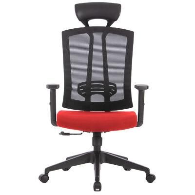 Ergonomic High Back Manager Adjustable Black Home Office Red Mesh Office Chair with Headrest