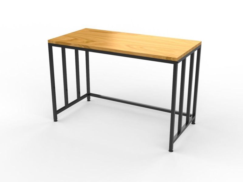 China Manufacturers Computer Furniture Wholesale MDF Laptop Table with Metal Legs