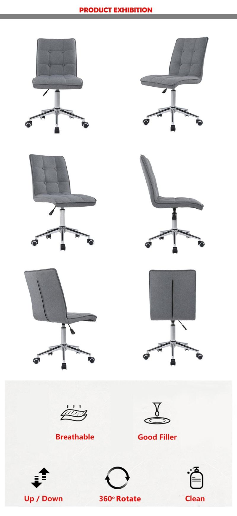 Manufacturer Commercial Swivel Ergonomic Office Chair Boss Chair
