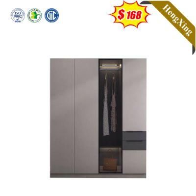 High Quality Chinese Factory Customized Storage Glass Wooden Wardrobe with Drawers Cabinet