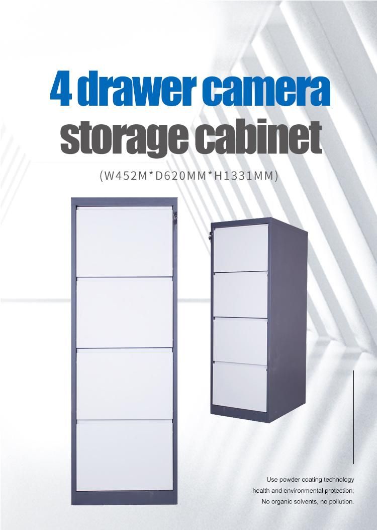 4 Drawer Cabinet Office Furniture Drawer Filing Cabinet Metal Storage Cabinet