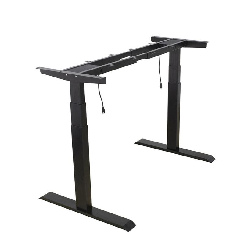 Office Desk Height Adjustable Smart Dual Motor Writing Standing Desk with USB Charging Ports