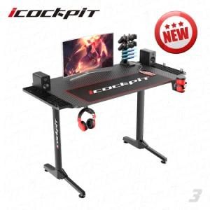 Icockpit Computer Study Table Racing Style Gaming Computer Table PC Desk Gamer Extension Stand Gaming Desk