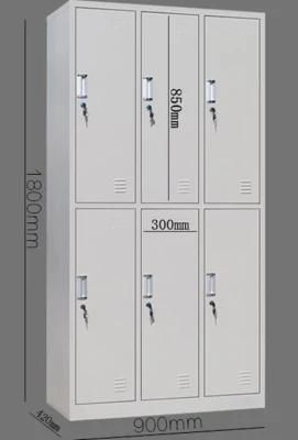 6-Door Office Equipment Steel Filing Cabinet