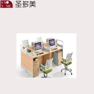 Office Furniture Opposite Four-Person Office Desk