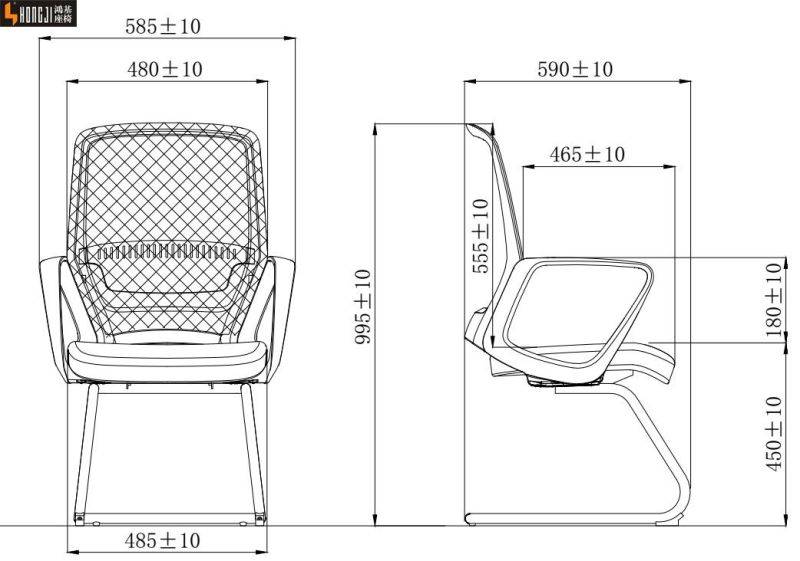 Gaslift Study Meeting Computer Conference Office Staff Mesh Seat