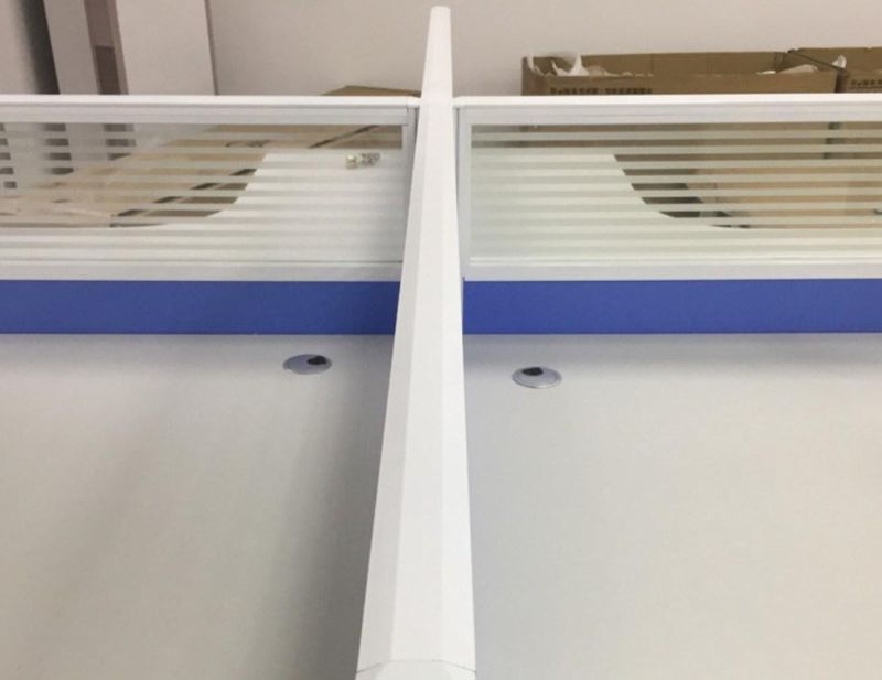 Aluminum Profile Modular Workstations Panels Wooden Table Desk Partition Screen