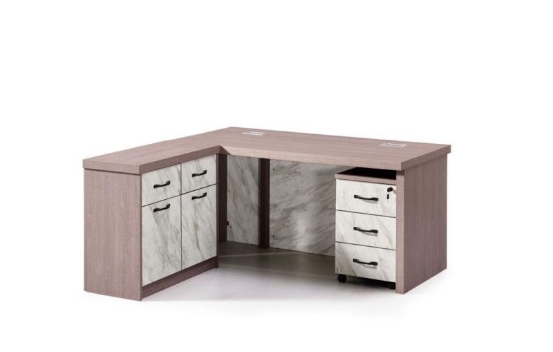 Luxury Indian Style MDF Computer Desk Modern Executive Office Table