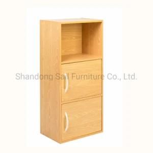 2 Doors Children&prime;s Cube Bookcase Wooden