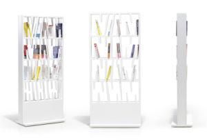 Modern Home Furniture Wooden Shelf White Storage Office Bookcase